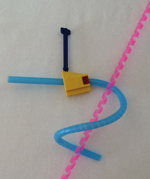 Click for a larger photo of the Wiggle Worm Straw Slicer