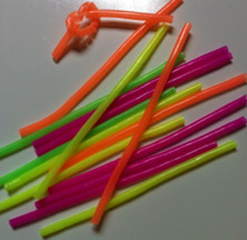 Click for a larger photo of the Wiggle Worm Straws